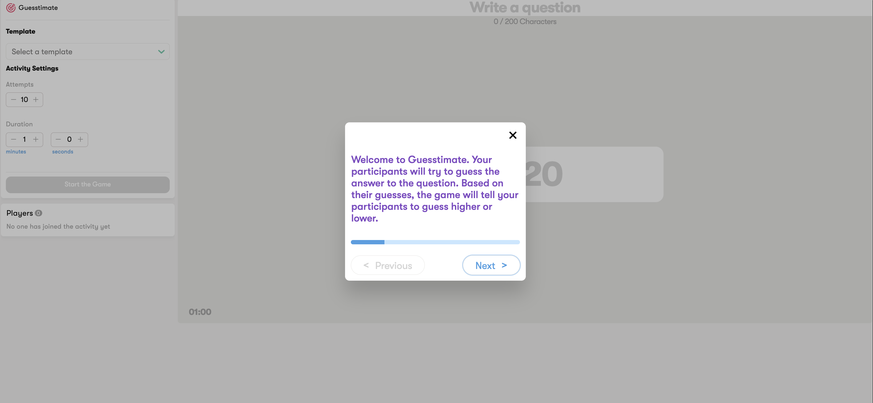 Interactive Guestimate Engagement